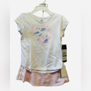 Adidas| Kids (18 mo) 2-Piece Active Skirt Set